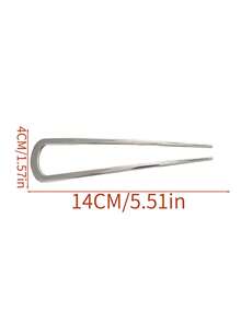 2 chiếc kẹp tóc hình chữ U bằng hợp kim cao cấp - Dụng cụ tạo búi tóc phồng và cố định kiểu tóc, kẹp tóc kim loại sang trọng dành cho kiểu tóc dày của phụ nữ. - Nhiều màu - Xem 8
