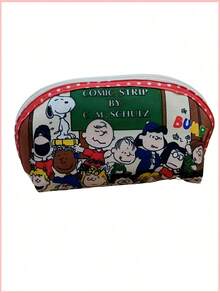 SNOOPY 1个史努比卡通可爱时尚简约包，非常适合用作铅笔盒、文具袋、化妆包、收纳袋、学生钱包、手提包，也可作为圣诞节、新年、生日、节日派对礼物。 - 彩色 - 查看 5