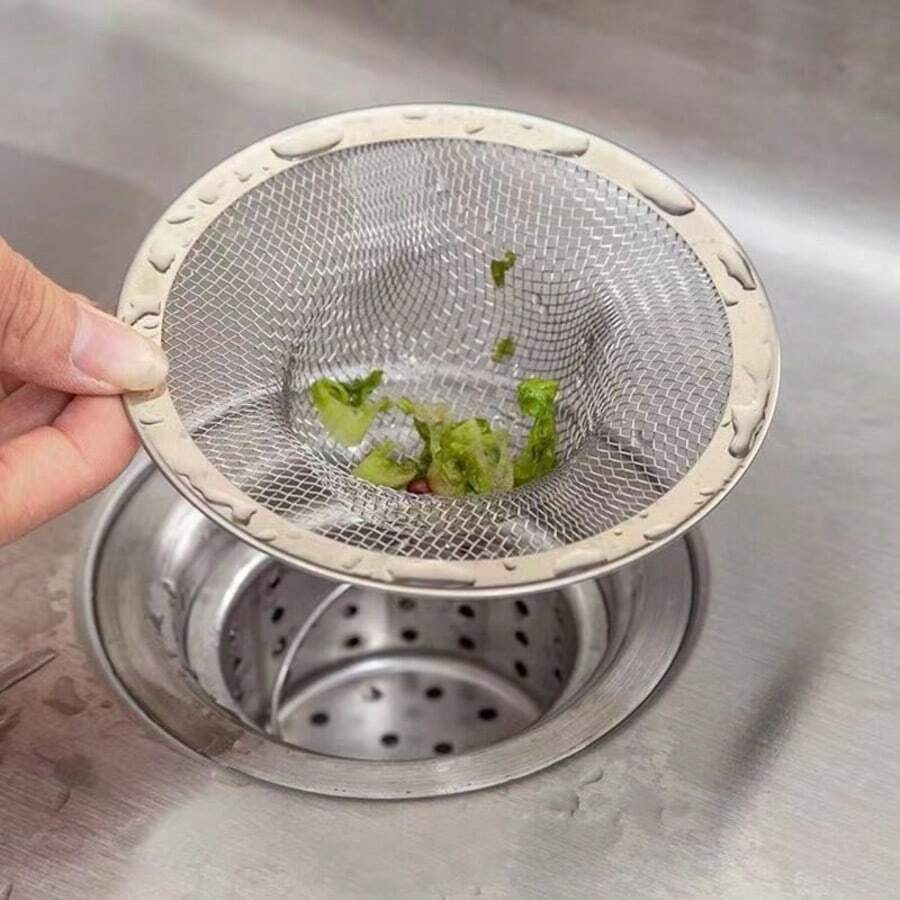 2英寸顶部/1英寸篮筐 - 网状水槽排水过滤器毛发收集器,适用于浴室水槽、杂物水槽、洗衣槽、房车和梳妆台 - 多款式 - 查看 1