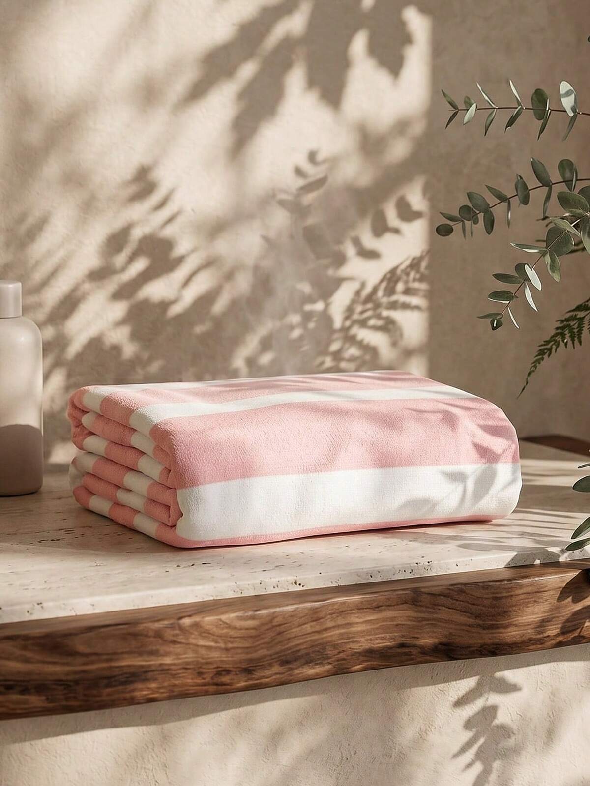 1 pièce Serviette de plage à motif de ligne simple, serviette de plage rayée absorbante douce de tailles multiples, convient pour les voyages, les vacances, les sports, la salle de bain, la piscine et le camping, serviette de voyage tricotée moderne avec une forte absorption d'eau 8