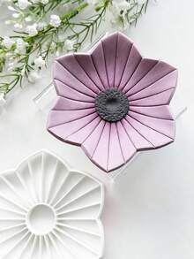 Large Flower Polymer Clay Cutter, 4in Handmade Coaster, Earring Tray & Flower Arrangement Helper, Ideal For Boho Home Decor & Plant Lover Projects - 4 Inch Cutter - View 7