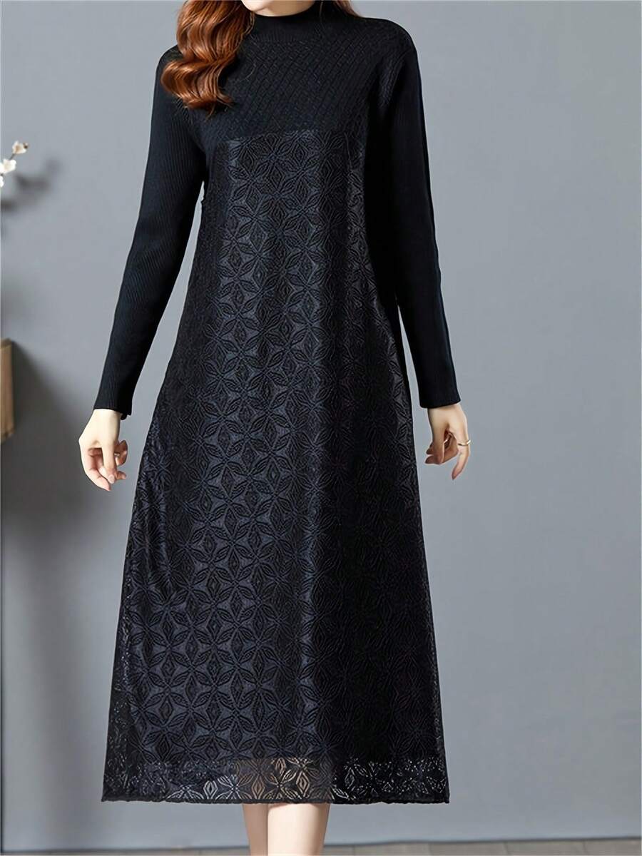 Women Short Dresses - Black - View 1