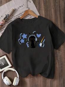 Women T-Shirts - Black - View 11