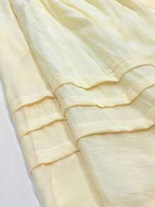Loose-Fitting Maxi Dress With Straps And Pockets, Summer 2026 Vacation Style - Yellow - View 6