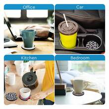 40PCS Sublimation Blanks Car Coasters,Sublimation Coasters Blanks 2.75 Inch/3mm Thicker Circular For Thermal Sublimation - Multicolor - View 6