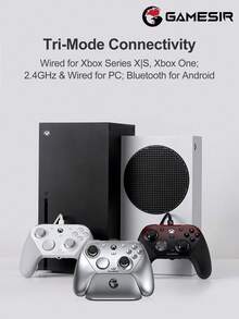 GameSir G7 Pro 控制器，兼容 One Series X/S 與 PC，官方授權遊戲手柄，適用 Android，搭載 Mag-Res TMR 搖桿、6 軸陀螺儀、1000Hz 輪詢率，附充電座，霍爾效應類比扳機 - G7 Pro - 查看 4