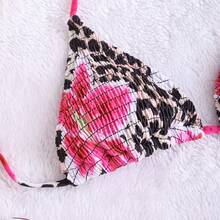 Sexy Bikini For Women 2026, Leopard Print With Ruched Effect And Triangle Cups – Swimsuit - JY540-RO - 查看 5