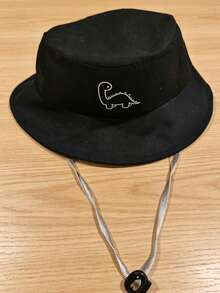 Infant Baby Toddler Dinosaur Print Bucket Cap Scratch Rope Bucket Hat Children's Adjustable Hat For Kids Girl Boy For Daily Casual Wear 0-4 Years - Multicolor - View 9