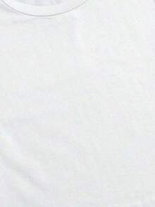 Women's 100% Cotton T-Shirt With Tropical Hibiscus And Palm Tree Print - Fun Summer Beach Design With Red Lettering, Casual Short Sleeve Crew Neck T-Shirt For Vacation And Casual Wear, Breathable For All Seasons, Hawaiian Style. Crew Neck, 100% Cotton, Soft Fabric, Short Sleeve. - 白色 - 查看 4