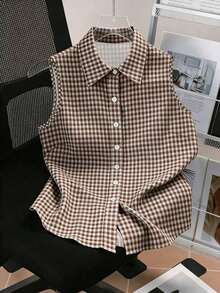 Blusa sin mangas para mujer, de verano, con diseño versátil y elegante, estampado digital de cerezas, imprescindible, alta tasa de devolución, vuelta al colegio, camisa sin mangas para damas - Multicolor 3 - Ver 1