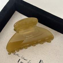 Elegante pinza para el cabello brillante con detalles grabados "Barrette La France", pinza antideslizante de moda adecuada para mujeres, accesorio de cabello elegante para fijar moños medios, flequillos y peinados desordenados, perfecto para uso diario, ir al trabajo, citas, fines de semana y varias ocasiones, agregando elegancia atemporal a tus peinados cotidianos pinzas de garra para vacaciones en la playa - multicolor - Ver 5