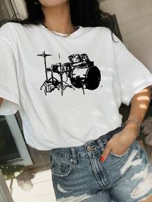 Camisetas unisex de manga corta, camisetas estampadas.Camisetas de manga corta cómodas y coloridas.Tops de alta calidad para primavera y verano.Perfecto para vestimenta informal.and a Great Gift for Womenplayeras hombre,spiderman,, mujer,romwe men,boho chic,maestras regalos,camiseta para mujerconjuntos curvy para mu,y2k, - Blanco - Ver 6