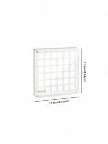 1pc Acrylic Magnetic Shell Display Box, 36/64/100 Slots Acrylic Shell Display Box, Multi-Functional Shell Display Box, Storage Display Box, Jewelry Box, Suitable For Decorative Storage Of Stars, Shells, Gems And Handicrafts, Suitable As Birthday Gift For Friends And Family - Multicolor - View 13