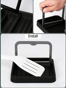 Multi-Function Kitchen Storage Rack, Can Store Spatulas, Pot Lids, Spoons, Brushes And Other Kitchen Utensils. Can Dry The Countertop And Prevent Water Drips. The Style Is Randomly Arranged And The Color May Vary Slightly. - Multicolor - View 8