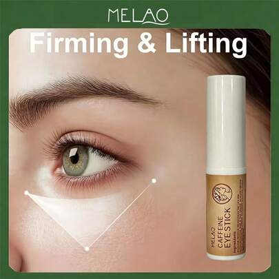  Melao Caffeine Eye Stick, Depuffing & Brightening Eye Balm For Dark Circles, Puffiness & Fine Lines, Anti-Aging Under Eye Cream, Portable Hydrating Eye Care Stick For Daily Use