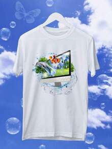Christian Merchandise T-Shirt "Fruit Of The Spirit", Aesthetic T-Shirt With Bible Verse, Beach T-Shirt, T-Shirts For Youth Groups - 白色 3 - 查看 7