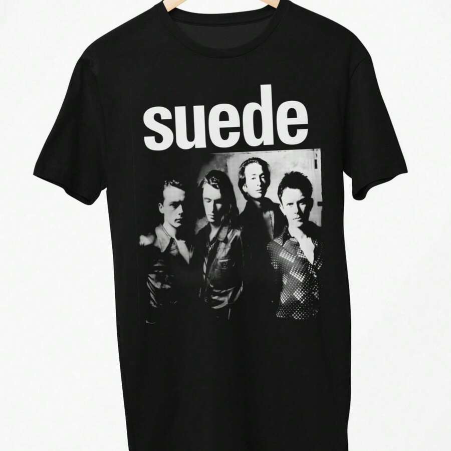 Suede - 1993 Gig Poster T-Shirt - Black - View 1