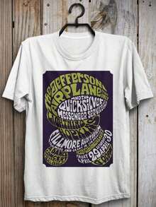 Jeff Buckley Music Tour Basic White T-Shirt, Reprint, Sizes S-5XL - Black - View 1