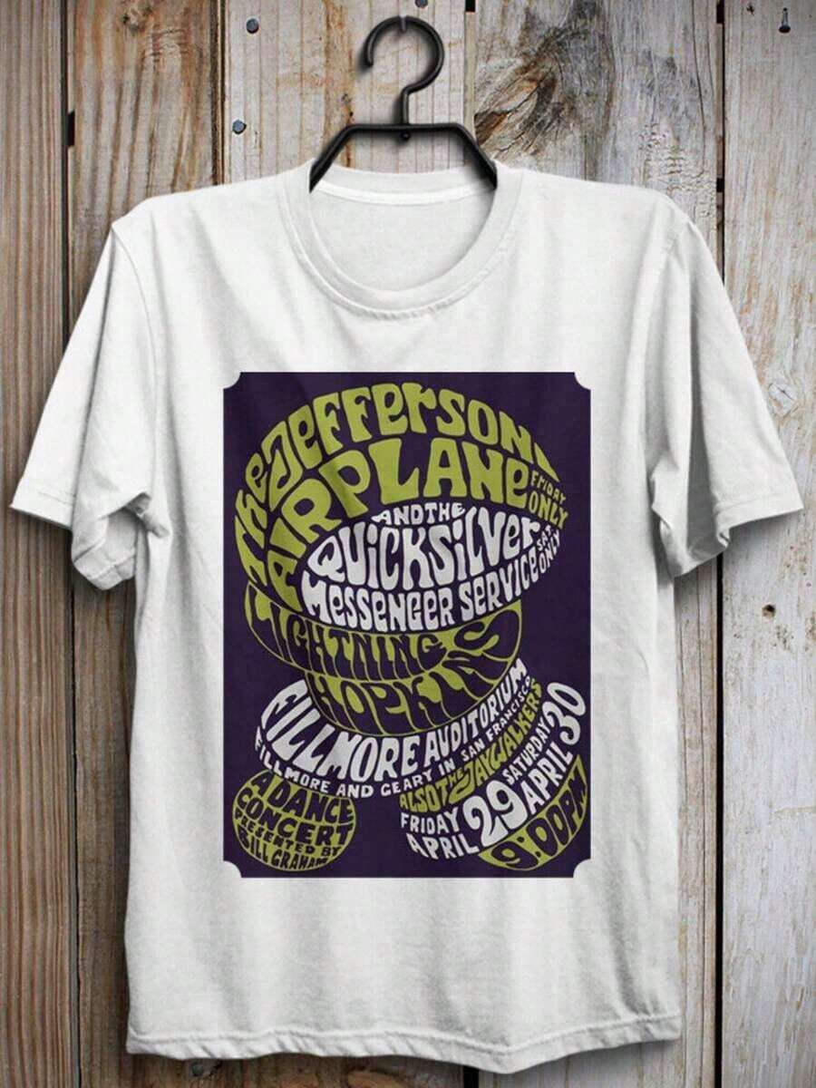 Jeff Buckley Music Tour Basic White T-Shirt, Reprint, Sizes S-5XL - Black - View 1