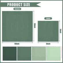 20pcs/40pcs/60pcs/Set Soft Square Jade Green Napkins, 2-Ply, 25cm*25cm Opened, Suitable For: Wedding, Tea Party, Birthday Party Decoration, Party Decoration, Party Supplies, Holiday Decoration, Holiday Supplies - Quantity - View 3