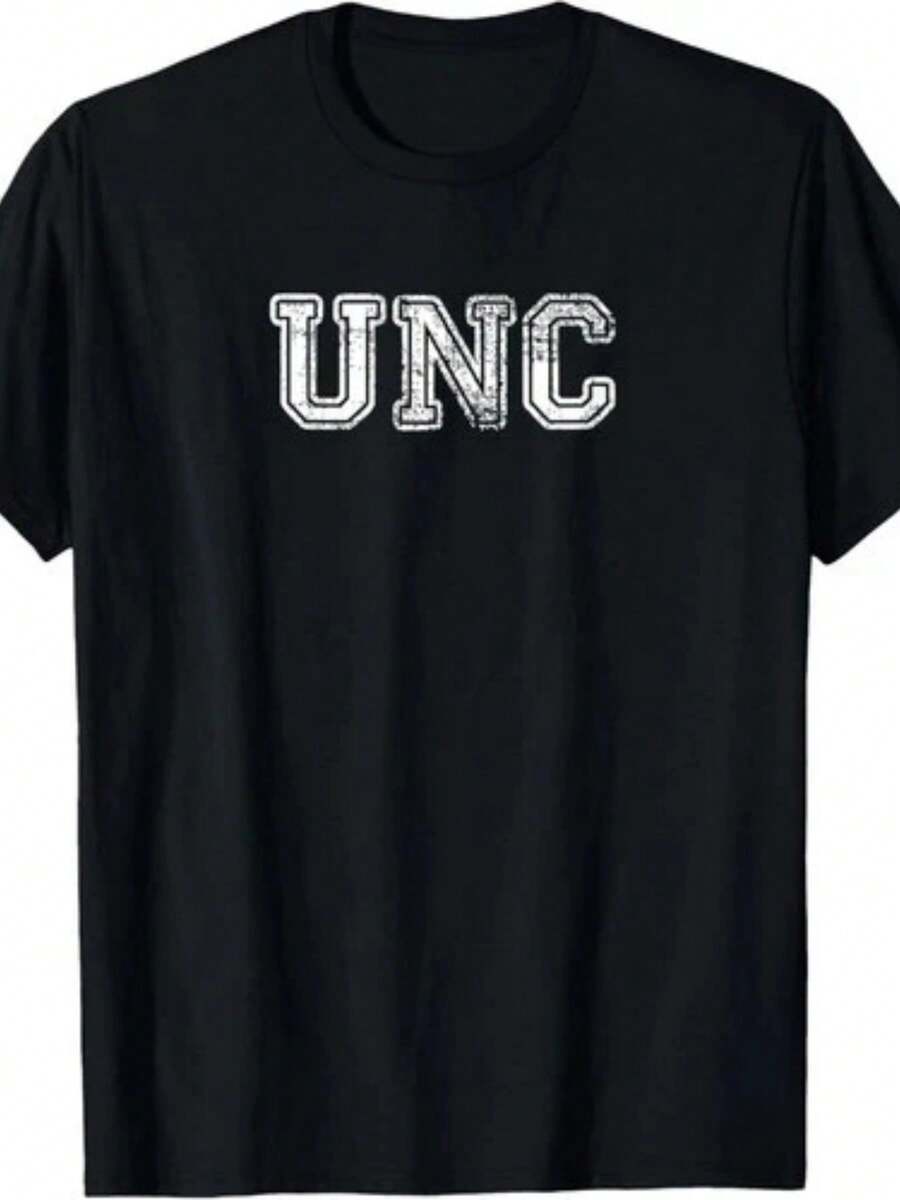 Versatile And Universally Flattering, The UNC T-Shirt, University Of North Carolina Tar Heels College Fan Apparel Tee, Looks Amazing When Worn! ! - màu đen - Xem 1