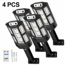 XCE|15000lm Solar Outdoor Waterproof Path Light, Multifunctional Detachable Garden Wall Light, LED Ultra Bright Sensor With Three Modes Of Dusk To Dawn And Solar Power Supply - Suitable For Parking Lots, Courtyards, And Streets - PP-902T - Xem 14