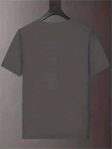 Men's T-Shirt With  "GK" Letter Print Pattern - Casual Crew Neck Short Sleeve T-Shirt, Essential Summer Activewear, Machine Washable, New 2026 Style With Lightweight, Breathable, And Quick-Drying Fabric, Perfect For Travel, Beach Outings, And Commuting. - 灰色的 - 查看 2