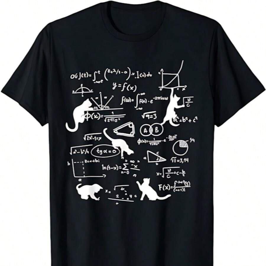 Camiseta divertida para profesor de ciencias y matemáticas - Negro - Ver 1