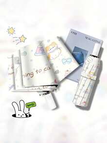 1 chiếc ô che nắng phong cách mới mùa hè, dùng được cho cả nắng và mưa, ô tự động hoàn toàn chống tia UV với lớp phủ màu đen - Như đã trình bày - Xem 2