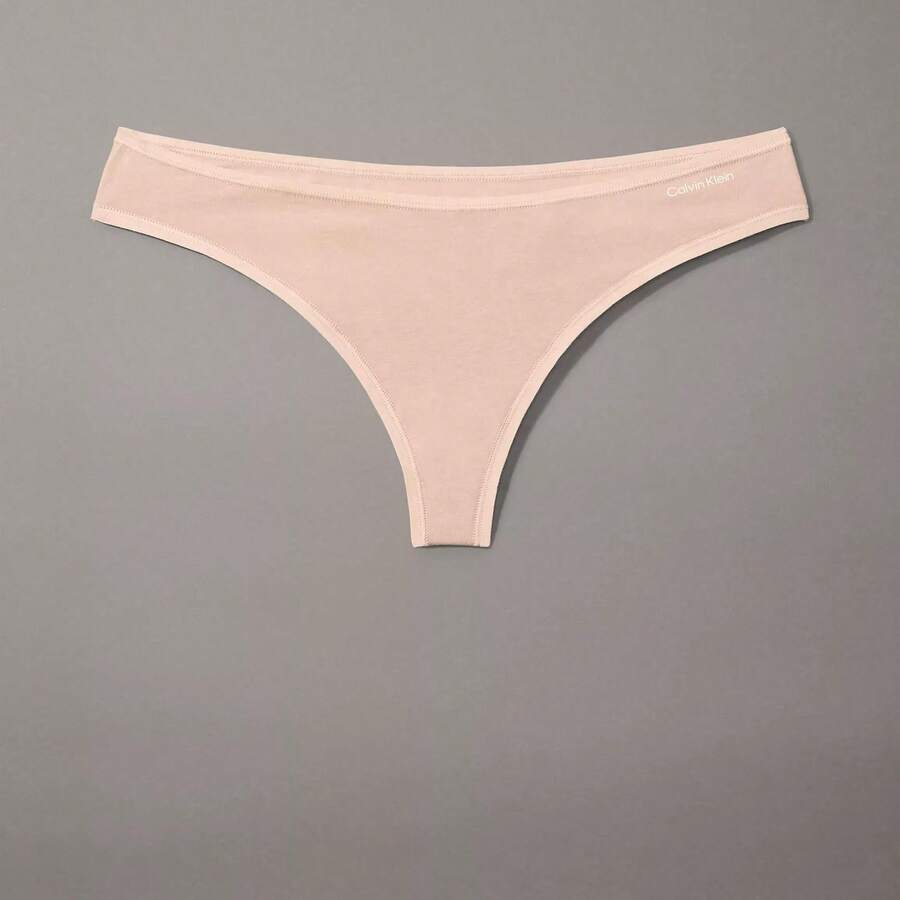 Calvin Klein Ideal Cotton Thong Underwear Women Panties QD5124 - Tuyết tùng - Xem 1