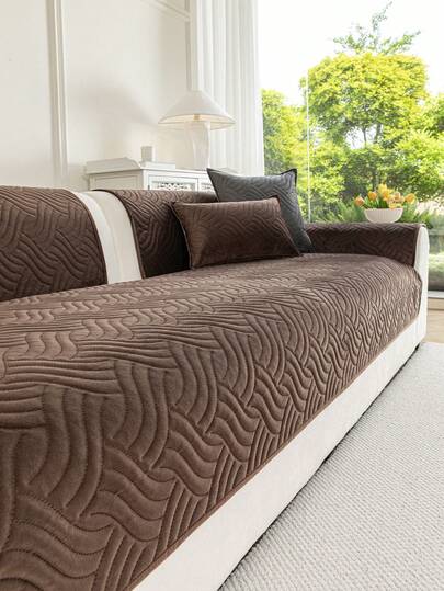 1 vỏ đệm sofa màu trơn, kiểu dáng cổ điển, chống trầy xước, thân thiện với thú cưng, có thể giặt máy, phù hợp với sofa chữ L, sofa đơn, sofa đôi, sofa 3 chỗ (bán riêng).