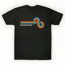 Unisex Oversized Printed Cotton T-Shirt, Solid Black, Casual, Graphic, Summer Essential, Sizes S-3XL, Retro Style By Regina Spektor - Regina Spektor - - 白色 - 查看 6