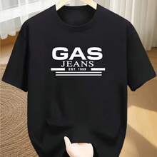 Printed T-Shirt For Men And Women - 黑色 - 查看 1