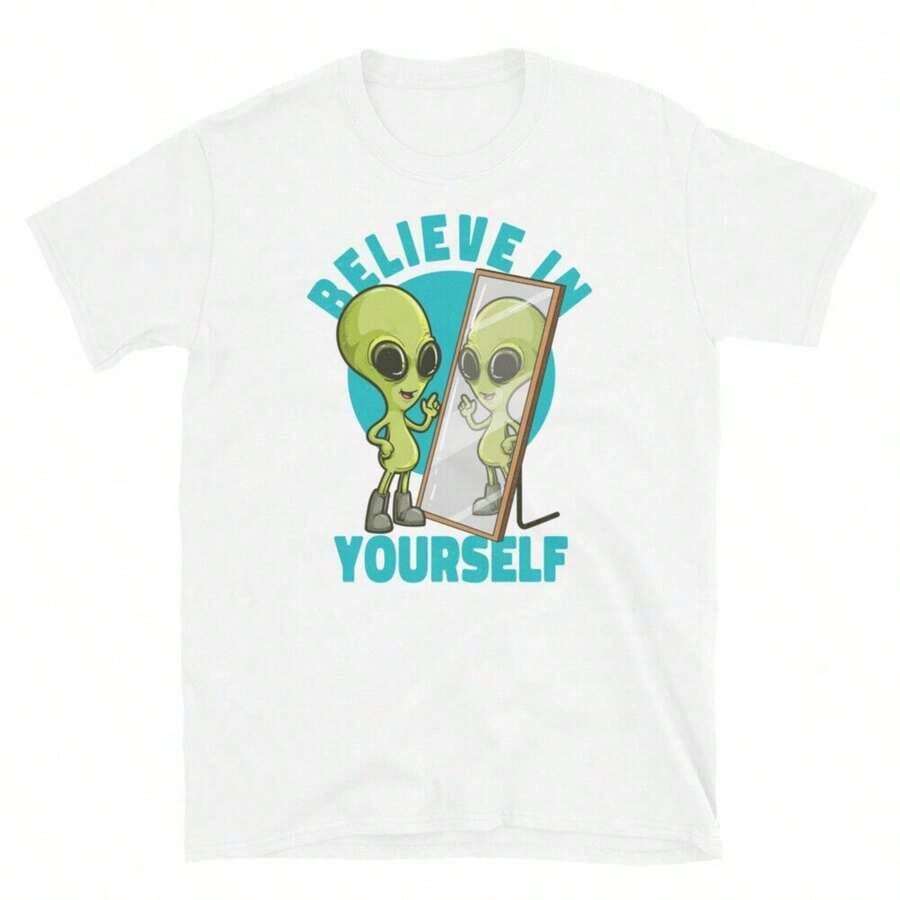 Women's Casual Loose Fit T-Shirt With "Berkeley California" Print, Breathable And Comfortable, Short Sleeve, Round Neck, Navy Blue College Print, Soft Cotton, Perfect For Everyday Wear And Preppy Urban Style. - 白色 2 - 查看 1
