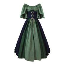 Stage Dance Wear - Green Patchwork Dress - View 8