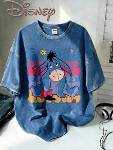 Disney Oversize Round Neck Washed T-Shirt With Disney Eeyore Print, Disneyland, Disney Animal Kingdom, Disney Family Vacation Trip, Summer Outfits For Women, Vacation Outfits Women, Dresses,, Dresses For Women, Summer Clothes, Summer Tops, Capris For Women, Rompers For Women, Jeans For Women, Jorts, Graphic Tees Women, Tank Tops Women, Dresses For Women Summer, Summer Tops, Summer Clothes, Summer, Swimsuits For Woman, Bathing Suits For Women, Bikinis, White Tank Top, Women Sweatshirts & Hoodies, Cord Sets For Women, Trajes Elegantes De Mujer, Conjuntos De Dos Piezas Para Mujer, Skirt Two Piece Set, Conjuntos De Mujer, Blusas, Trajes De Mujer Casual, Free Shipping, Co Ords Sets Women, Faldas - Xanh đậm - Xem 1