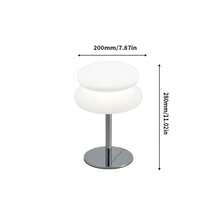 1PC Creative Double-Layer Bread LED Table Lamp, Candle Dinner Decor Night Light, USB Light, Button 3-Color Dimmable, 3D Hamburger Shape, Minimalist Design - Hamburger-shaped Table Lamp - View 13