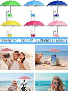 Smartphone Sun Shade - Anti-Glare UV Protection Screen Cover, Suitable For All Smartphones, Outdoor Phone Accessory, Adjustable Secure Mounting Device For Strong Light, Durable Phone Sun Shade, Ensures Clear Screen Visibility, Essential For Digital Devices And Vacations - Multicolor - View 2