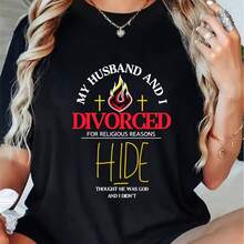 Camiseta impresa para hombres y mujeres - Negro - Ver 1