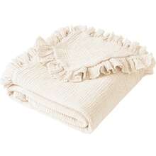 Chăn em bé bằng vải muslin xếp ly, thoáng khí và thoải mái cho trẻ sơ sinh và trẻ nhỏ, siêu mềm mại và nhẹ, vật dụng thiết yếu cho bé, quà tặng cho bé. - Nhiều màu - Xem 18