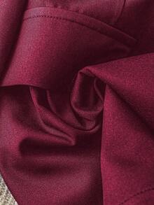 Blazer casual de unicolor para mujer - Burdeos - Ver 5