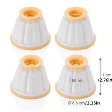 2/4/8Pcs Pudding Jelly Cake Mold, Panna Cotta Mold, Set Of 4 Cups With Lid, Bakeware For DIY Baking Tool Reusable Plastic Jelly Mold Kitchen Tool - Multicolor - View 5