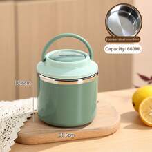 Stackable Insulated Lunch Box, Stainless Steel Thermal Food Container, Portable Reusable Bento Box, Multi-Layer Leak-Proof Food Storage Box, Suitable For Students, Office Workers, Camping, Kitchen Gadgets And Back To School Supplies - Multicolor - View 20
