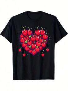 1 Piece Samurai Cat T-Shirt Japanese Sumi-E Style, Novelty, Kawaii, Fun, All Seasons, Cotton, One-Sided Print, Round Neck, Short Sleeve, 180g, 100% Cotton, Designs Are Fully Printed. Unisex. - 黑色 42 - 查看 6