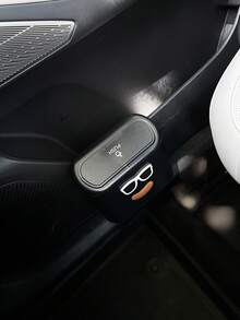 1 thùng rác xe hơi miệng to ngộ nghĩnh, thùng rác treo xe, hộp đựng rác, thùng rác vuông bằng nhựa ABS màu đen, thùng rác chống thấm nước. - A - Xem 6