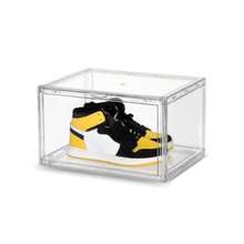 Zapatera de Acrilico para Sneakers Apilable SnikersBox Premium Organizador Transparente con Cierre con Iman Caja de Almacenamiento para Zapatos - Transparente - Ver 1