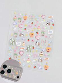 1pc Creative DIY Mirror Protective Film Sticker, Suitable For 11 Pro/ 12 Pro/13 Pro/14 Pro/15 Pro/16 Pro/17 Pro Phone Lens Film And Phone Case - Multicolor - View 18