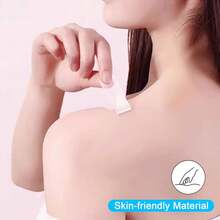 100 Strips Double-Sided Tape For Fashion, Tape For Clothes, Waterproof Fashion Clothing Tape, Fabric Tape To Skin, Strong Adhesive Body Tape, Invisible And Clear Tape For All Skin Shades, Transparent - Đen + Trắng + Màu da (3 đôi) - Xem 2