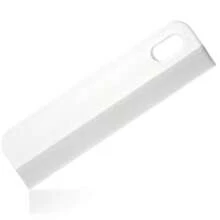 Mini escobilla de goma de silicona pequeña de 8.6 pulgadas para ducha puertas de vidrio rascador de limpieza de ventanas para espejo fregadero baño blanco y gris - Blanco - Ver 9