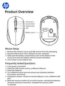 HP Wireless Mouse Cute And Quiet 2.4GHz Reliable Connection S1000 PLUS Portable Mouse For Computer And Laptop USB Plug And Play, Best Gift For Halloween And Christmas - View 11